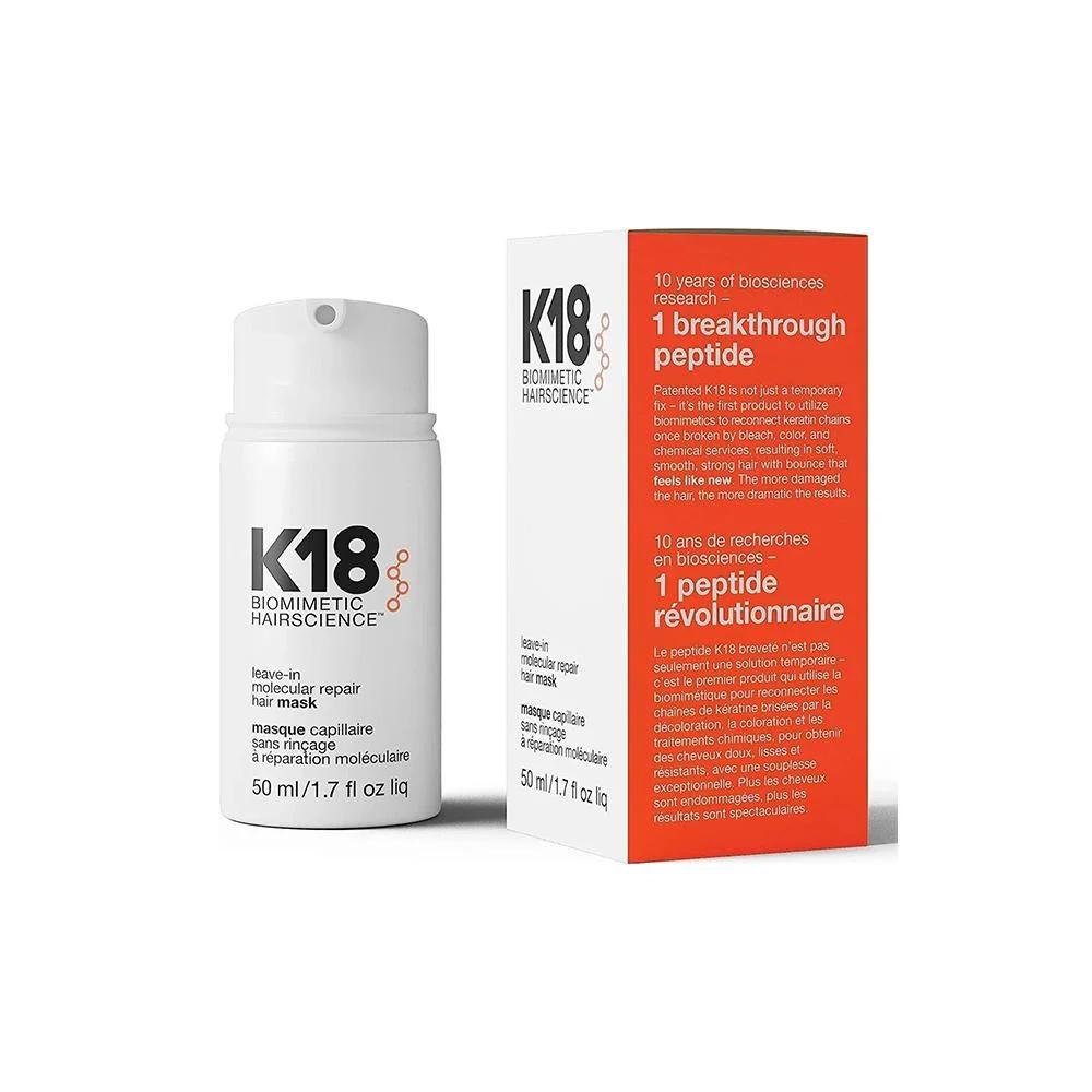 كيه 18 ماسك لإصلاح الشعر الجزيئي يُترك على الشعر – 50 مل